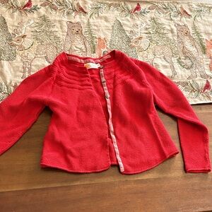 Mini Boden Vibrant Red Kids Cardigan